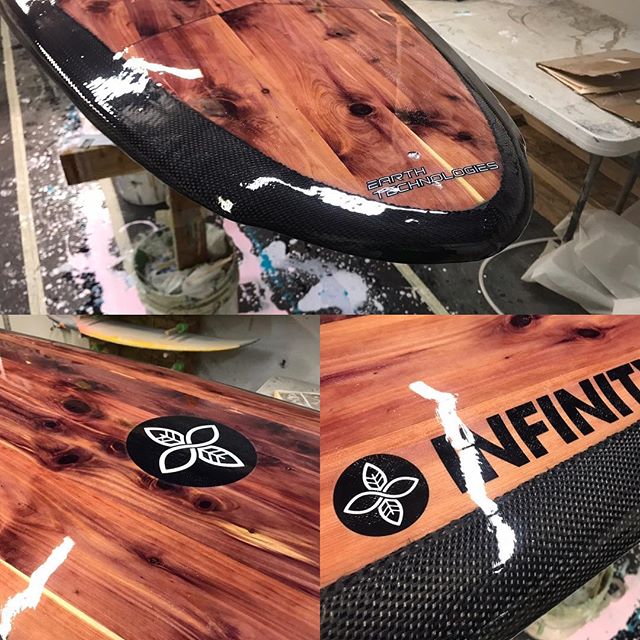 Happy Monday! Here’s to a fruitful new work week. 
We’ve been pretty hush hush about our latest sustainable board building tech. Now it’s time to share!
These are the first pics of our new TimberFlex Construction.
Pictured here on a custom New Deal from @infinity_sup 
This construction will be available in both Surfboards and SUPs.
More details to follow this week regarding the specifics....but we’re amped on this latest breakthrough in sustainable board construction. ♻️🌍♻️🌍
Yeww!