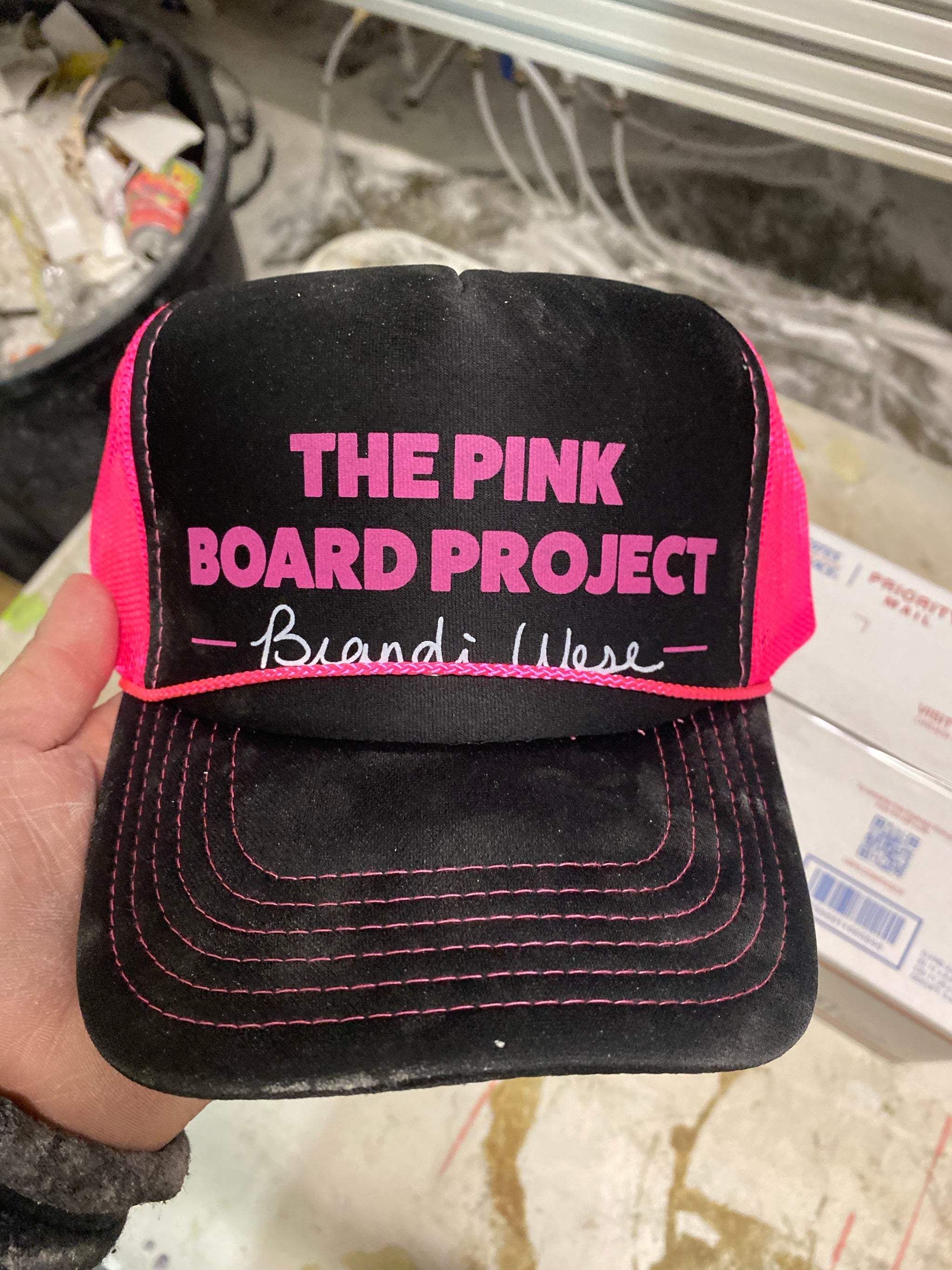 Pink Board Project Hat